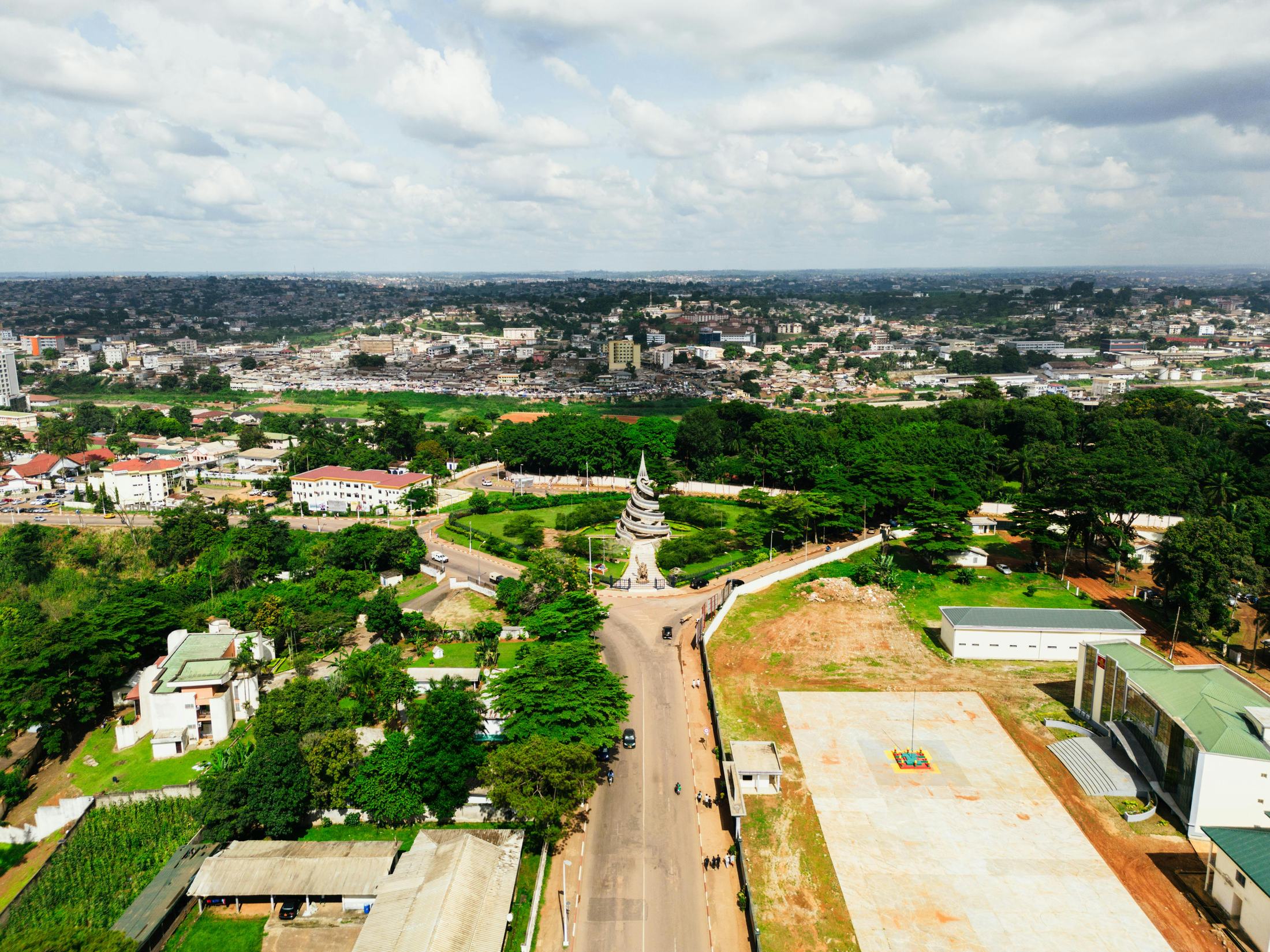 Aerial view of Bulawayo city for Handei taxi booking in Bulawayo.